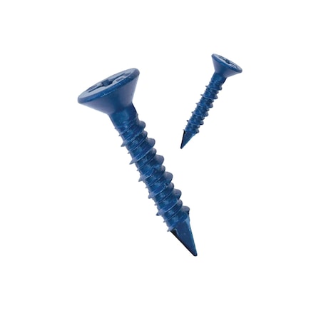 Nuvo Iron 1/4 in Dia., Philips, 1-1/4 in L, Steel Blue Ruspert Coating 14114-CC-ASB